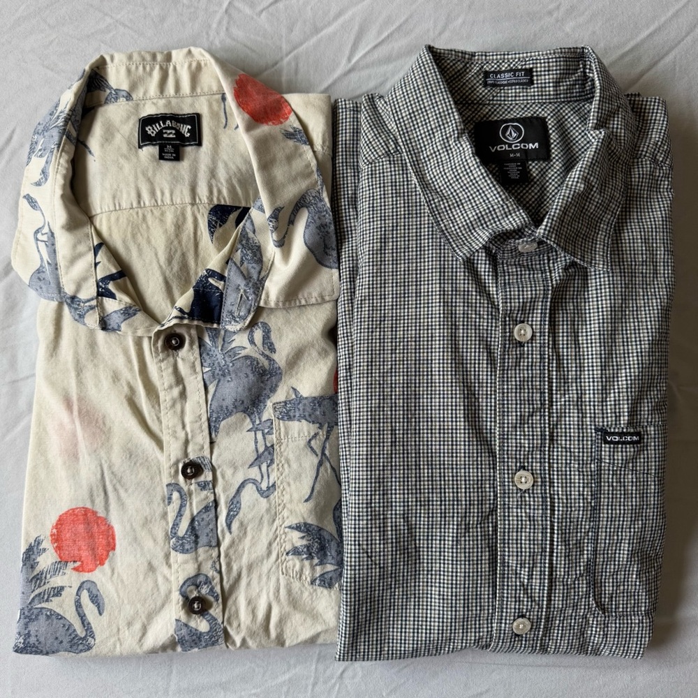 VGUC Mens Casual Button Down Shirts Bundle